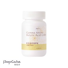 POPCARE好在乎 麩胺酸發酵物複方 舒眠GABA, 1個, 瓶裝（30粒）, 30顆