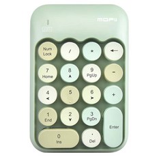 MOFII X910 무선 숫자 키패드, 멤브레인 키, 녹색
