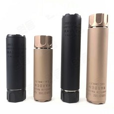 socom 슈어파이어 트로이 소음기 14mm 역나사 금속 메탈소형 소음기 레플리카 3.5인치 5인치 7인치, 블랙3.5인치, 1개