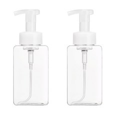 닥터보틀 버블메이커 사각 투명 거품용기, 2개, 450ml