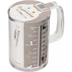 KAI Nyammy 貓咪量杯 500ml 雙刻度設計 烘焙料理適用, 1個