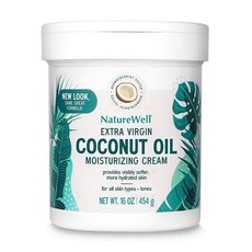 네이쳐웰 NatureWell 엑스트라 버진 코코넛 오일 모이스춰 라이징 크림 454g, 1개