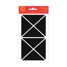세모네모 1000 모양견출지(세모) 10-326-1BK 7매 흑색 65x30-개(1개입)