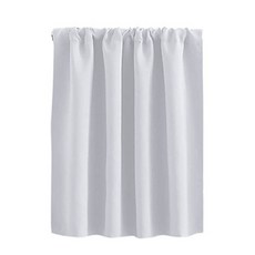 욕실 소형 창문 열 절연 짧은 패널용 암막 커튼, 01 76x92cm, 01 CHINA, 하얀색