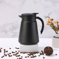 자동차 전기포트 여행용 포트 보온 기능 전기주전자 빠른, 블랙 880ml, 1L