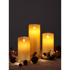 LED 촛불 충전식 인테리어 소품 무드등 모조 양초 흔들리는불꽃 장식 소품, 블랙 1충전 1선