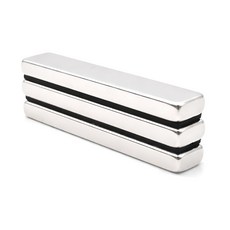 마니코 초강력 네오디움 사각 블럭자석 60x10x5mm 직사각 고정용 산업용 자석, 3개, 실버