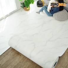 제로벨 18T PVC 층간소음방지 롤 매트 폭 70cm x 4m 유아 어린이 놀이방매트, 스노우마블