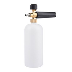 압력 세척기 가변 분무기 패턴 및 1L 용량과 호환되는 1/4 커넥터가 있는 조절식 폼 캐논 분무기, one piece