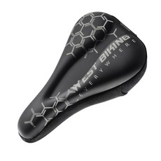 시그니처베이지 자전거 무통증 안장 커버 실리콘 쿠션 YPZ195, 1개, 하이브블랙