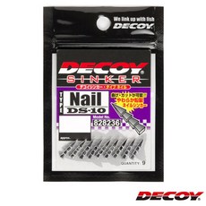 데코이 네일 싱커 DS-10 DECOY NAIL SINKER0.9g, 1개