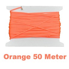 폴리에스터 플랫 스쿠버 다이빙 릴 라인 다이버 수중 핑거 스풀, 7.Orange 50 Meters