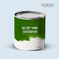 노루 유니탄 YAW 크리미화이트 주제 경화제 4L 부스 전용 고광택 2액형 아크릭 우레탄, 표준경화제