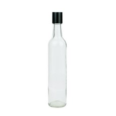 가인글로벌 복분자375 유리병 와인캡 (블랙) 주류병 담금주 술병, 1개, 375ml