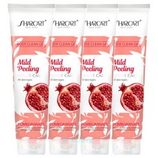 샤카트 페이스 바디 각질 제거 필링젤 석류향, 310ml, 4개