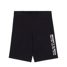 스포티앤리치 리플렉티브 로고 프린트 사이클링 쇼츠