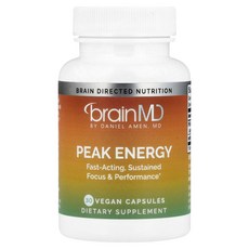 브레인엠디 피크 에너지 식물성 베지캡슐 30캡슐 BrainMD Peak Energy 30 Vegan Capsules, 브레인엠디 피크 에너지 식물성 베지캡슐 30캡슐 Bra