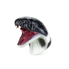 動物玩具手偶 親子互動手指偶 逗貓逗狗寵物手偶 可愛動物造型玩偶 兒童故事表演玩具, 1個, 眼鏡蛇