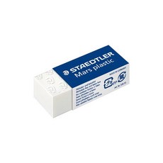 施德樓 MS526 53 鉛筆製圖塑膠擦-小 柔軟不易損紙, 1個, 白色