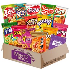 스낵 13종세트 1호{새우깡+양파링+바나나킥+꿀꽈배기+자갈치+감자깡+고구마깡+오감자+꼬북칩+스윙칩+왕고래밥+눈을감자+꼬깔콘}+메세지카드, 1박스, 과자세트