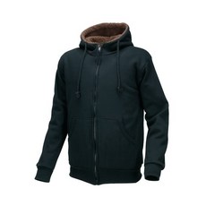 푸조 오버핏 양털 터틀넥 후드집업 점퍼 블랙 FZ324-1