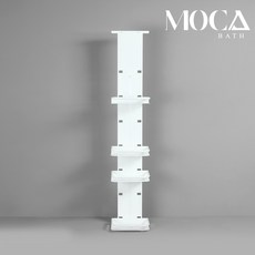 국내생산 욕실 선반 무타공 욕실장 사이드 틈새 선반 79cm, 그레이, 4단