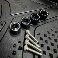 翔哥精選ll 惡搞手工廠 Doghouse 惡搞 腳踏塞 黑色腳踏塞 台鈴 Suzuki Sui 適用, 1個, Suzuki Sui,黑色