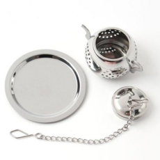 304스텐 티인퓨저 받침포함 찻잎필터 차거름망 슬라이딩인퓨저 잎차거름망 스텐차거름망, 단일옵션