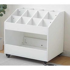 장비 보관함 조명 삼각대 보관 거치대 스탠드형 화이트 삼각대 수납함, 1개, (6칸) 월넛 중식 스타일