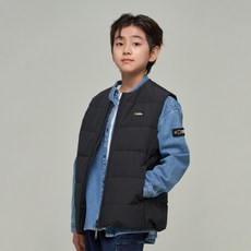 내셔널지오그래픽 키즈 K244UDV920 헤론 경량 구스 점퍼 베스트 CARBONBLACK 243684