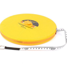 산업용 줄자 측량용 100미터 건축용 긴거리 줄자 현장 원형 거리측정 공사용 직선 굴곡 길이 측정 공구