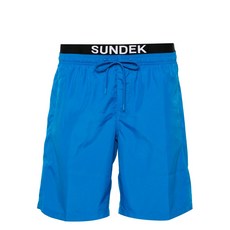 선덱 로고 아플리케 레이어드 스윔 쇼츠, 블루계열