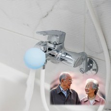 플랜하우스 욕실 안전 욕조 수도꼭지 수전 보호 커버 어르신 실버 용품, 하늘색, 1개