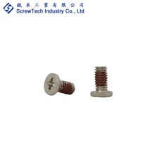 【銳禾】工廠直營 M2.5x5 I頭 十字槽 機械牙 鍍鎳 防鬆螺絲 100入, 1個