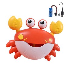 우리 아기가 즐겁게 목욕할 수 있는 버블 장난감, 빨간색 충전식 거품게(충전케이블포함), 1개