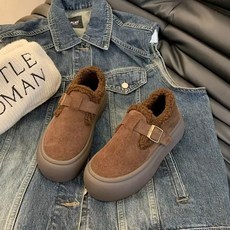 겨울 여성 털안감 보온 스노우부츠 미끄럼방지 두꺼운 방한화 캐주얼 아웃도어 털부츠