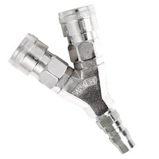 국산 에어 콤프레셔용 카플러 연결세트 2구카플러 + PM20, 1개