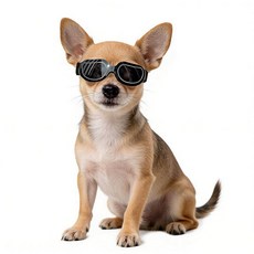 Namsan 강아지 고글 소형견 자외선 차단 안경 소형견에서 소형견용 치와와 선글라스 방풍 방진 운전 눈 보호 조절 가능 판다 화이트 219192, (S) 브라이트 블랙