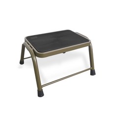 코끼리리빙 스탭 스툴 계단 사다리 발판 1단 카키, 1개