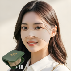 와미 자외선 차단 골프 나비마스크, 베이지, 1개, 1개입