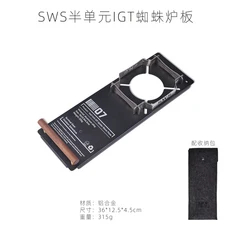 IGT 테이블 igt 4 유닛 캠핑 접이식 휴대용 경량 알루미늄 합금 책상 바베큐 식사 야외 데스크, 02 0.5 Unit Stove