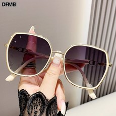 DFMEI 新款偏光墨鏡女防紫外線大框網紅太陽鏡潮亮邊高級感開車遮陽眼鏡
