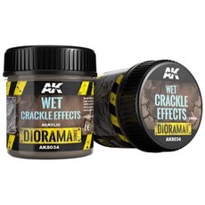 AK AK8034 濕土裂紋效果液 100ml 模型場景專用, 詳見包裝