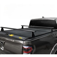 픽업 트럭 가로바 적재함 랙 트렁크 캐리어 크로스바, 픽업 셔터 전용 크로스바 (스포츠 블랙)/세트, 1개