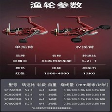 巨鰲王 XC系列紡車輪 漁輪 紡車輪, 無規格,【單搖臂】1500S型即將賣完