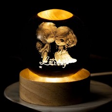 크리스탈 수면등 램프 유리구슬무드등 무드등 유리구슬, 13 크리스탈 60볼 중국어 캐릭터 커플 스위치 부착