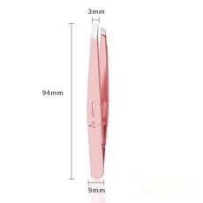 색상 속눈썹 쪽집게 핀셋 트위저 눈썹 핀셋, 1개, 분홍색