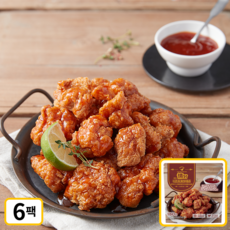 청학동 정닭 매콤통살치킨 냉동치킨 가라아게, 6개, 180g