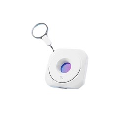 外出必備5米偵測防針孔探測器 針孔偵測器 防偷拍 紅外線檢測器 信號探測器 攝像頭偵測, 白色, 1個