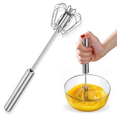 304 스텐 머랭거품기 핸드믹서기 미니 반자동 계란거품기, 1개